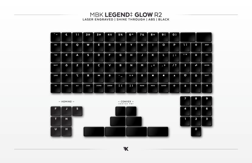 Touches MBK Legend Glow R2 Noires